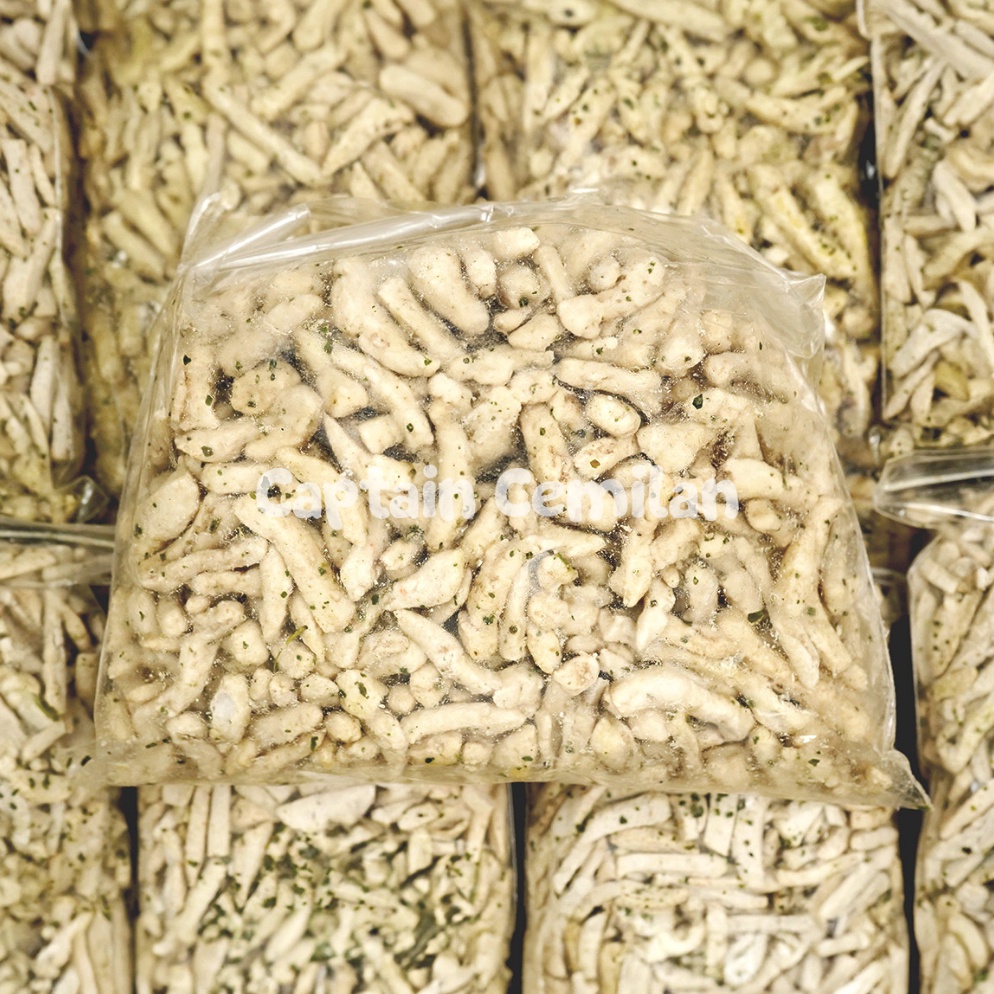 

Termurah 1Kilogram Basreng Stik Original Asin Gurih Daun Jeruk renyah kriuk baso goreng rempah 1KG Captain Cemilan