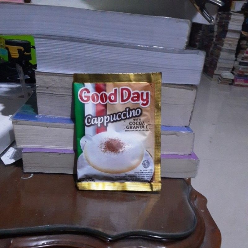 

KOPI GOOD DAY CAPPUCCINO DENGAN COKLAT GRANULE 25 G