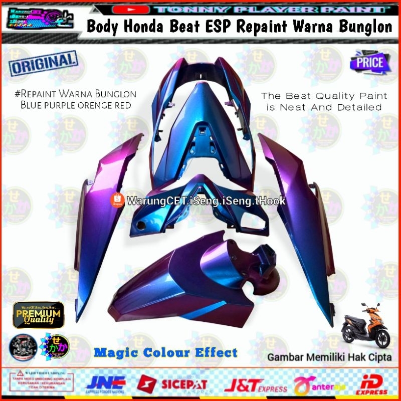 Body Honda Beat Esp Repaint Warna Bunglon