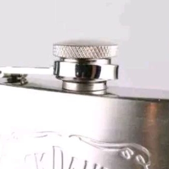 botol   wine pipih hip flask stainless steel 7oz