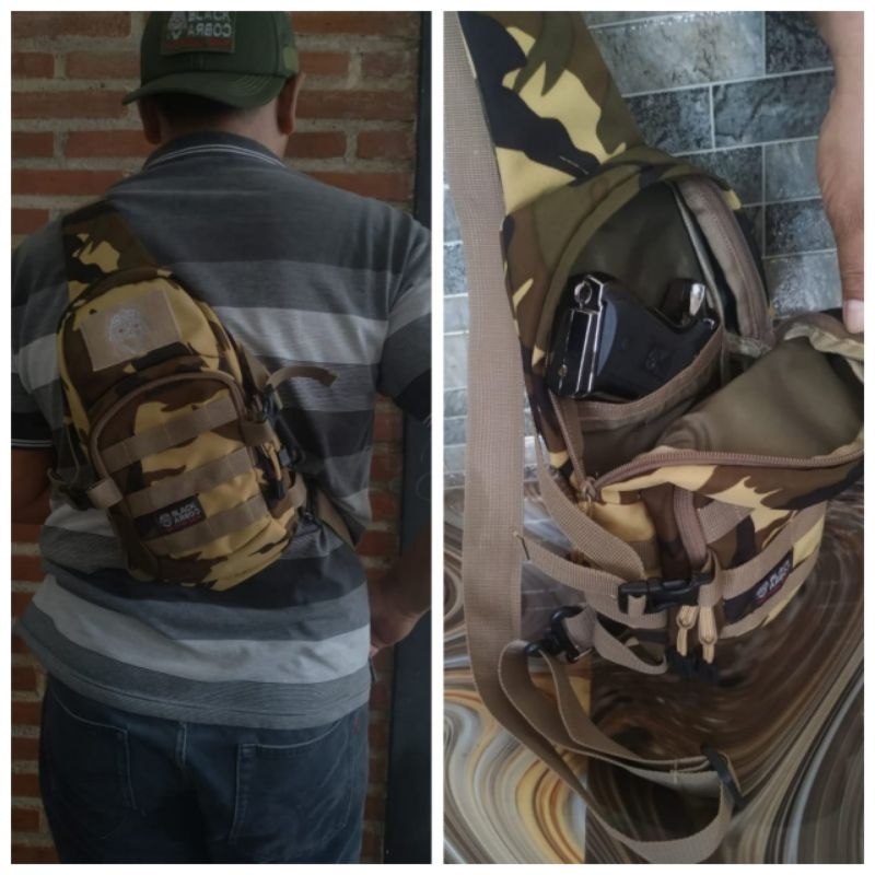 Tas Selempang pria army bahu