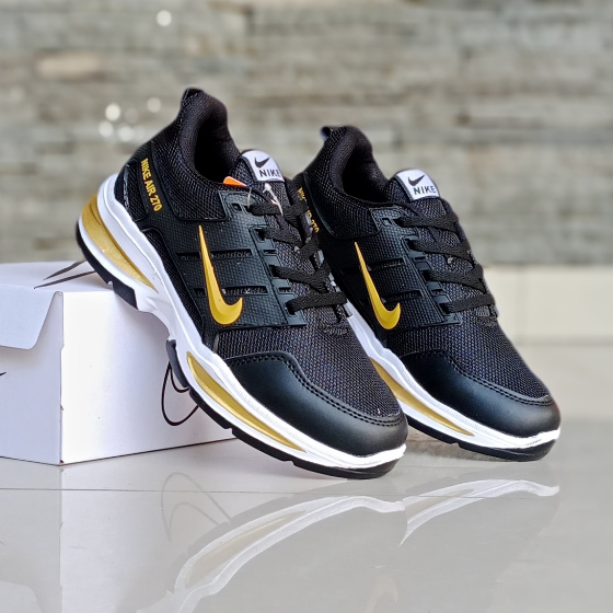 SEPATU OLAHRAGA TEERBARU HITAM GOLD OUT DOOR TRIPLE PASS SNEAKER RUNNING DAN JOGGING UNTUK VOLLY BAL