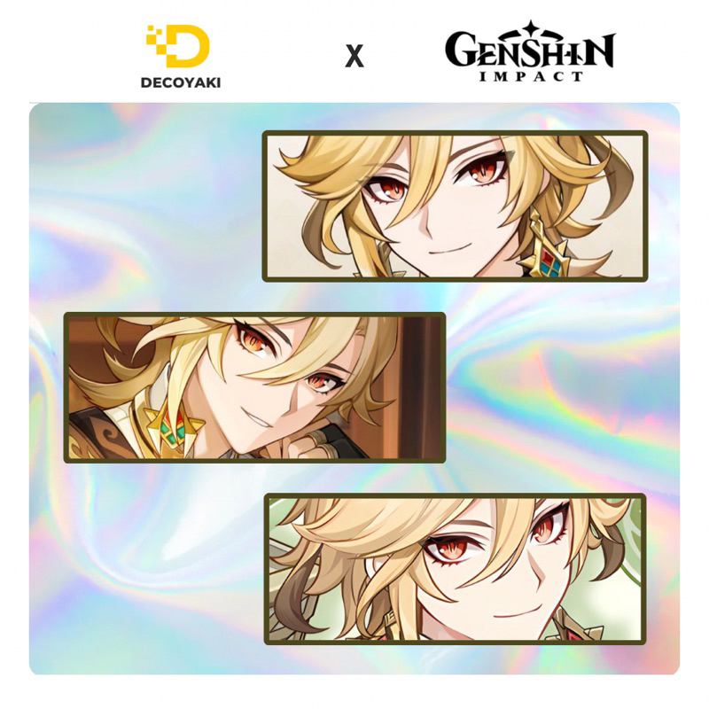 

Sticker Slap Hologram Kaveh Genshin Impact, Stiker Hologram Kaveh Genshin Impact