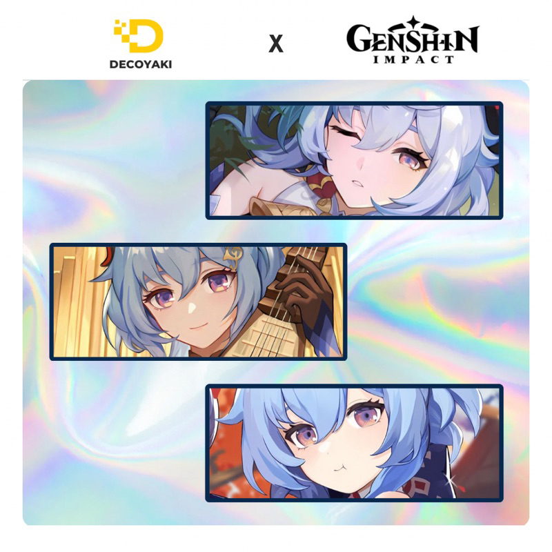 

Sticker Slap Hologram Ganyu Genshin Impact, Stiker Hologram Ganyu Genshin Impact