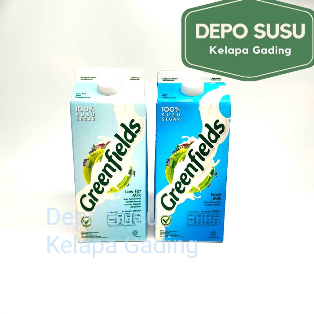 

Terlaris Susu Greenfields Fresh Milk Low fat 189L Greenfield 189L 189 189 189 L Full Cream Segar 2L