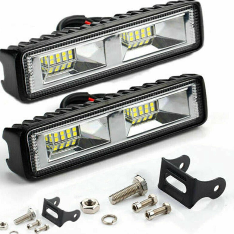 Telah Hadir 1PC Lampu Tembak Sorot 16 mata 5 watt 6k 1224v anti panas lampu sorot foglamp motor mobi
