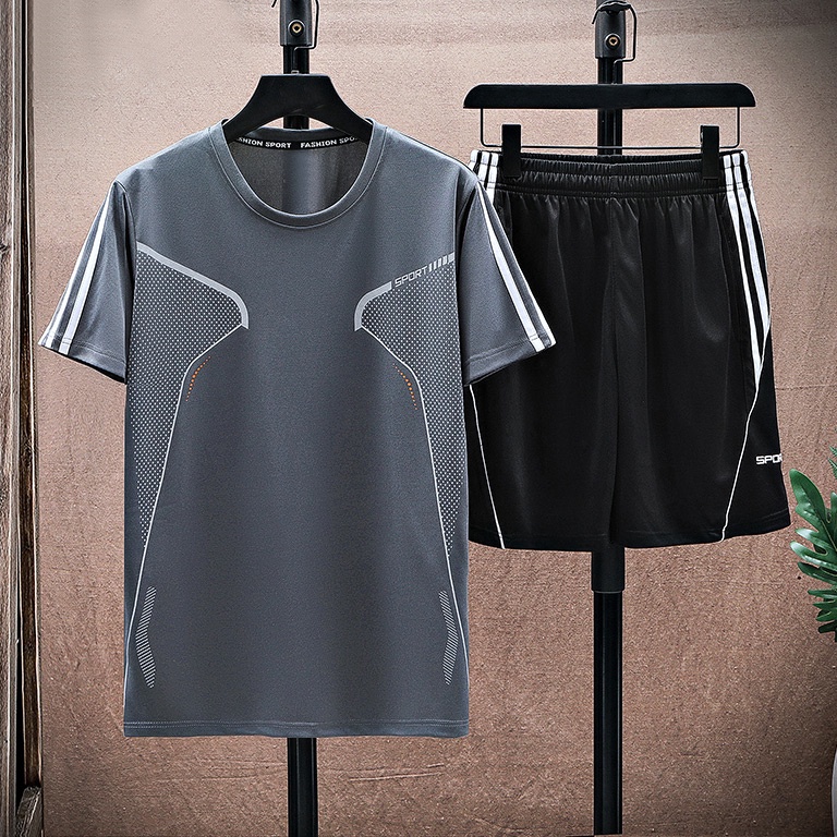 Terbaru KAMB CELANA FUTSAL PENDEK PRIA SET 2 BAGIAN OLAHRAGA DRY FIT BADMINTON