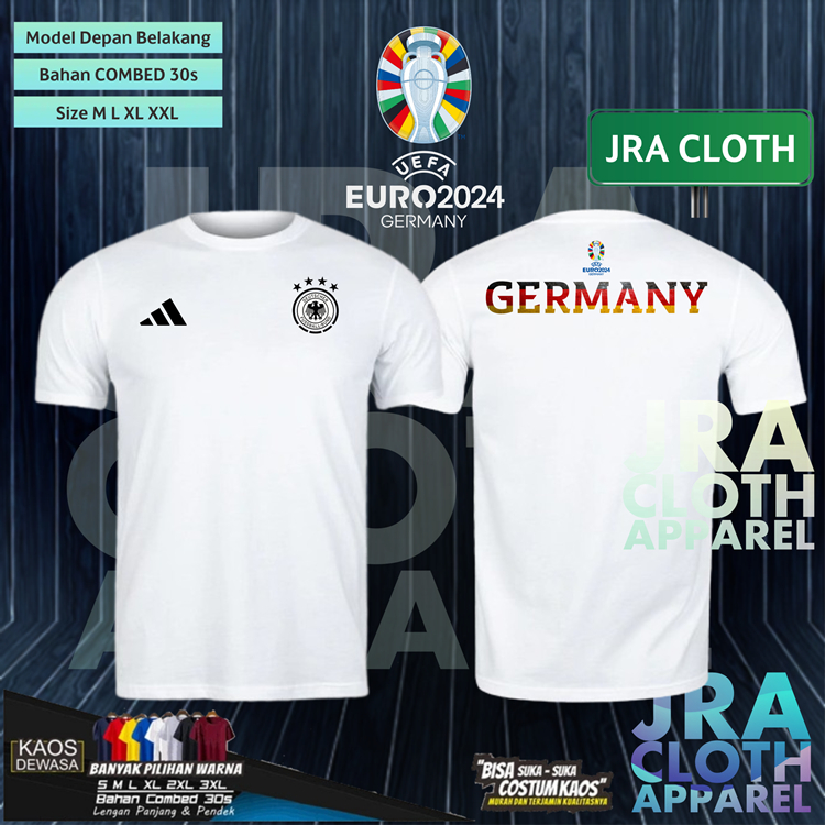 KAOS SHIRT BAJU EURO 2024 GERMANY JERMAN HOME AWAY OFFICIAL