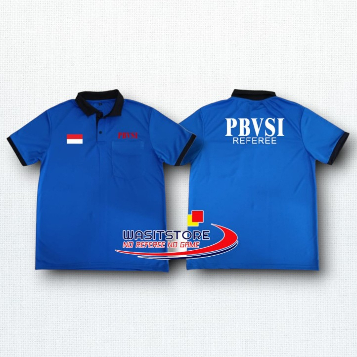 BAJU TUGAS WASIT VOLI 2022 (BENDERA INDONESIA, PBVSI, PUNGGUNG PBVSI REFEREE)