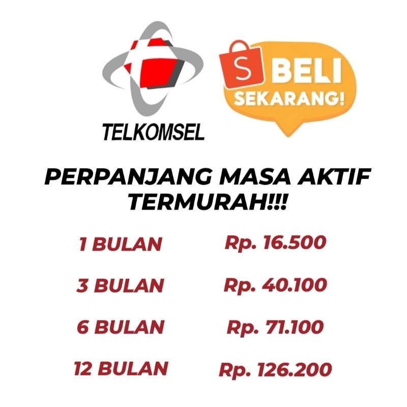 PERPANJANG MASA AKTIF TELKOMSEL TERMURAH 