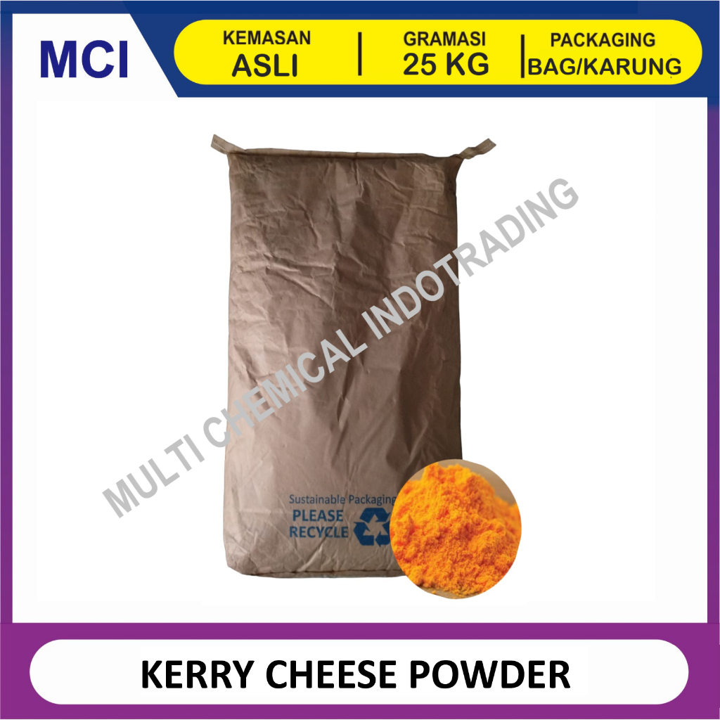 

(KHUSUS GOSEND/INSTANT) KERRY CHEESE POWDER. BUBUK KEJU. SAUS KEJU ex MALAYSIA - 1 BAG 25 KG