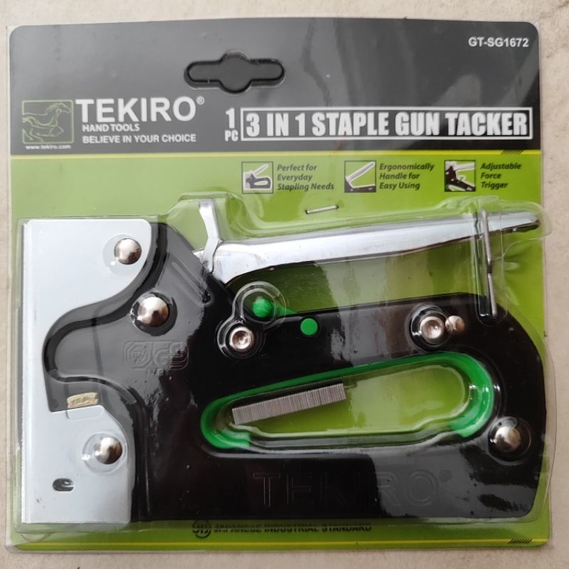 

Staple Steple Staples Steples Tembak Jok Gun Tacker 6-14mm 3 in 1 Tekiro