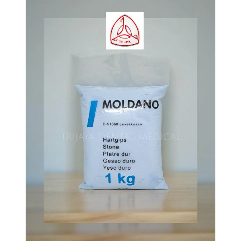 Trijaya Dental Medical Gips Biru dental/ Gips Moldano/ Dental stone/ Gipsum tipe III/ Gipsum Biru