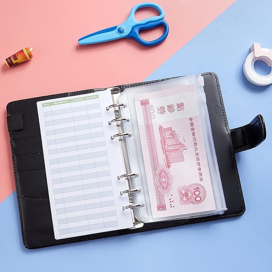 

Binder Notebook Spiral Buku Catatan Budget Pemasukan Pengeluaran Nabung Jurnal Harian A6 PU Leather