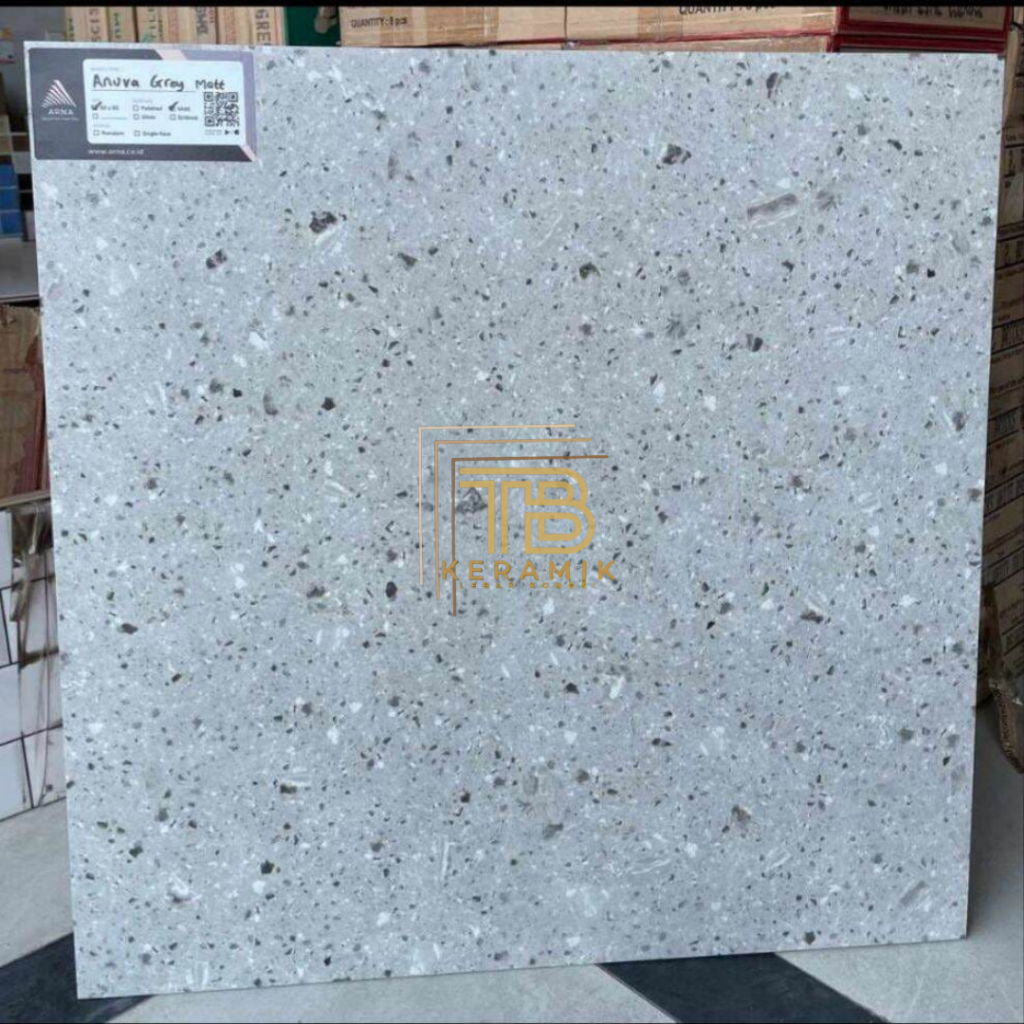 GRANITE LANTAI ANUVA GREY WHITE GREAT A / KW1 | ARNA 60X60CM