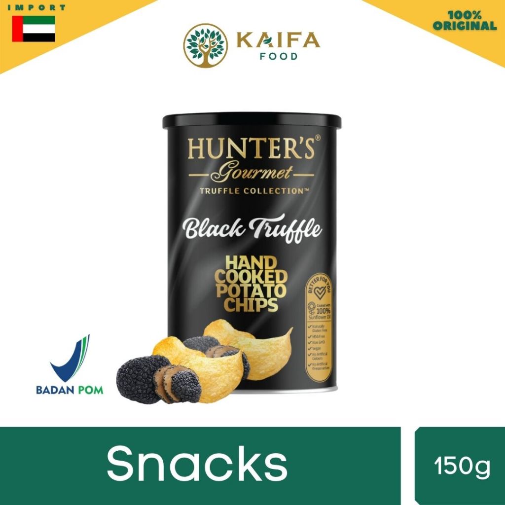 

Hunter's Gourmet Potato Snack - Snack Kentang dengan Jamur Truffle Hitam