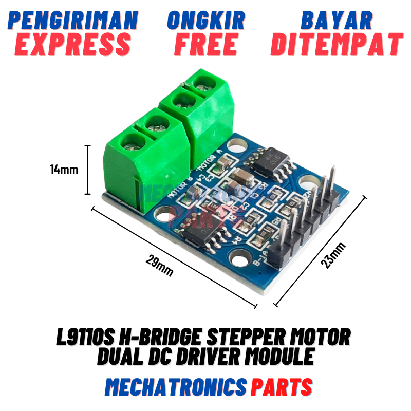 [5698] L9110S H-bridge Stepper Motor Dual DC motor Driver Module for Arduino