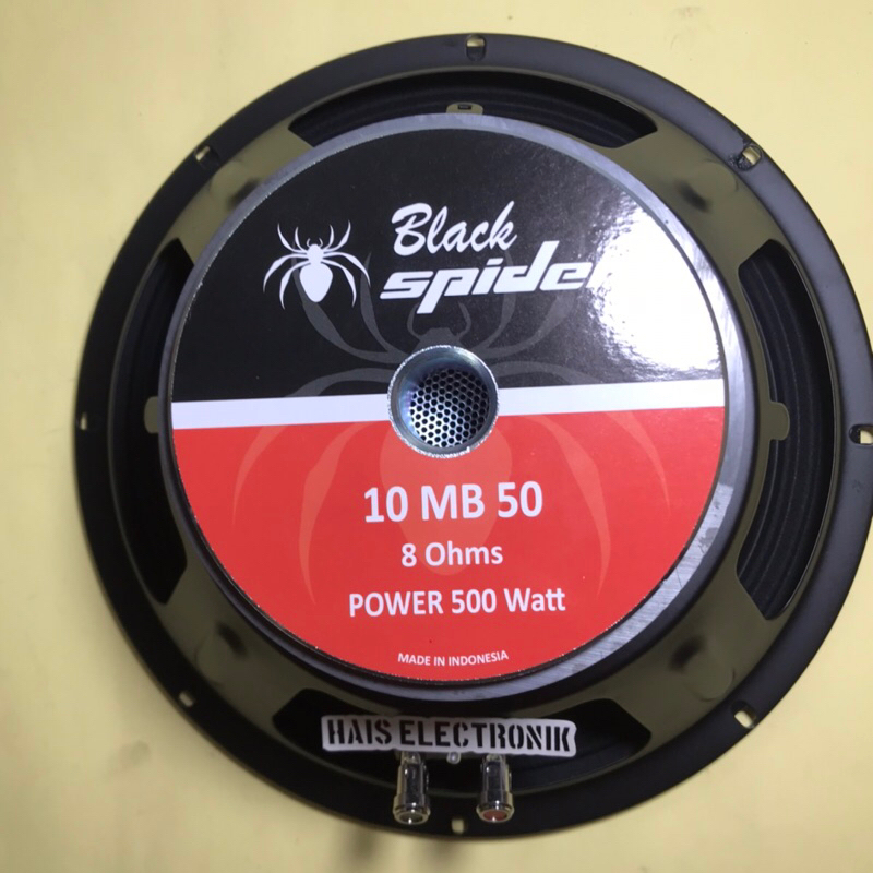 speaker 10 inch black spider 10 mb 50 mid low