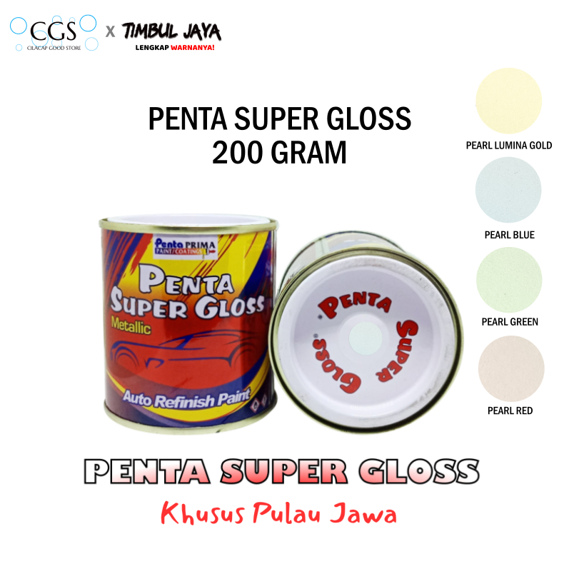 Cat Penta PEARL SPARKLE 200 gram - cat putih mutiara - cat putih mutiara penta super gloss - cat mot