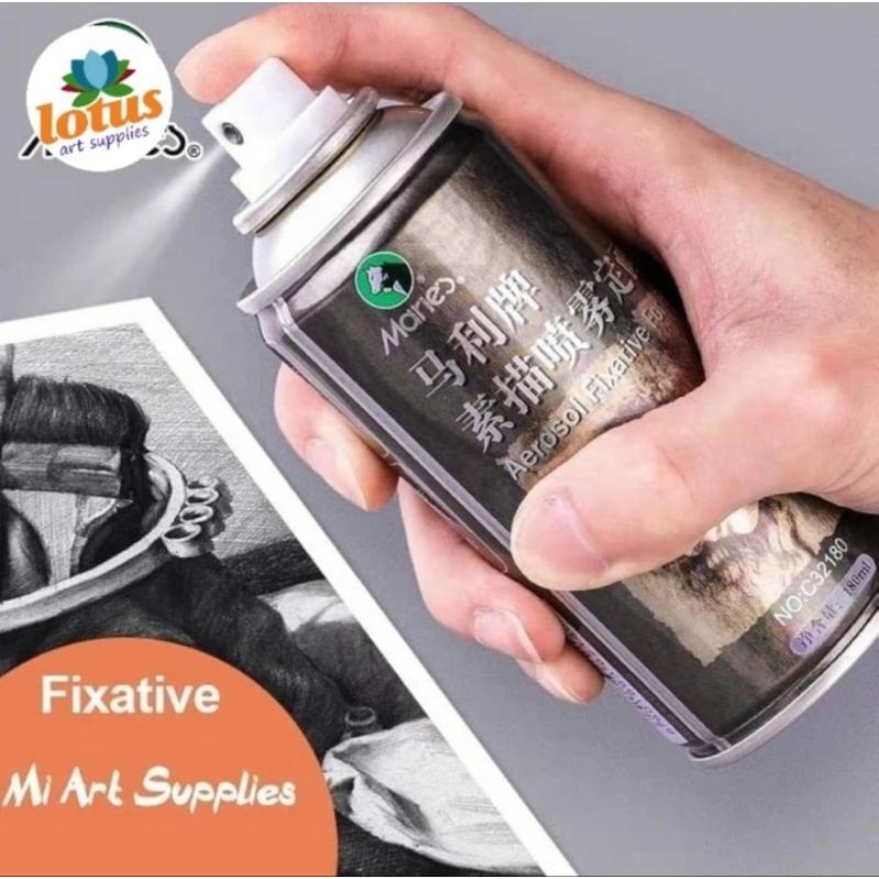 

Maries Aerosol Fixative Spray Glossy 180ml for Sketching