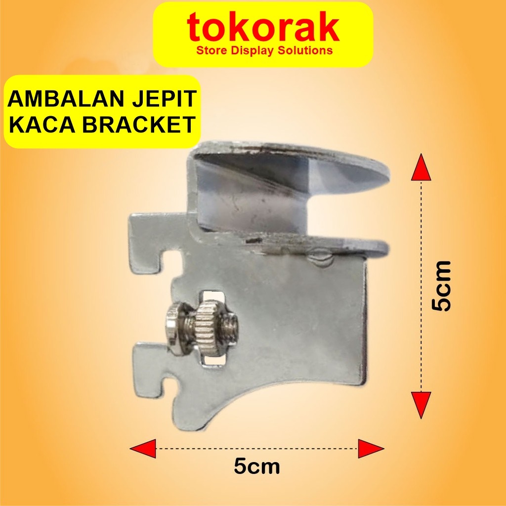 AMBALAN JEPIT KACA BRACKET