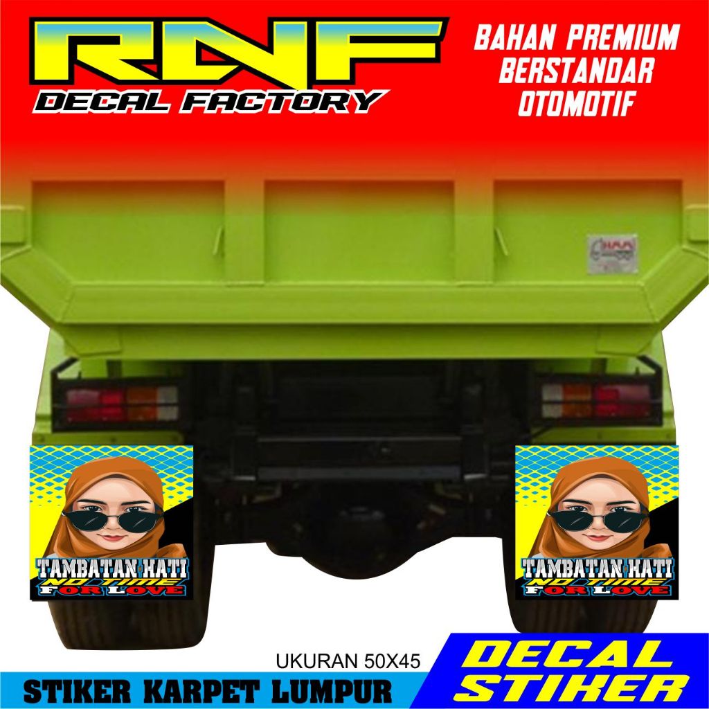 STIKER KARPET LUMPUR ,DECAL KARPET LUMPUR