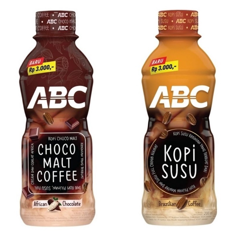 

ABC Kopi Susu 200 ml atau Choco Malt Coffee 200ml