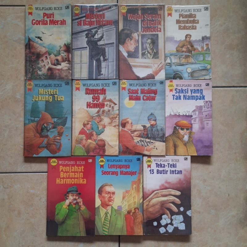 Novel Fullset Klub Detektif 1-11 Wolfgang Ecke Kolpri + Sampul