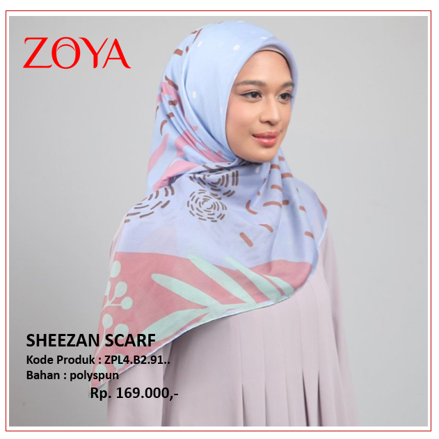ZOYA Sheezan Scarf-Hijab Segi Empat
