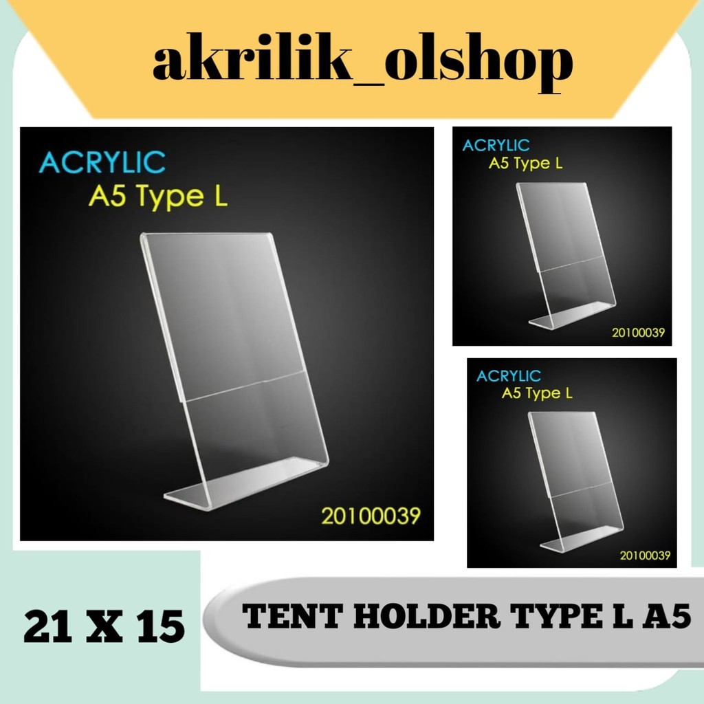 

Tempat brosur Akrilik / Tent card Akrilik / Tent holder Akrilik /Akrilik QRist barcode / Stand Akrilik19x43 UK KAKI 13 TEBAL 3mm