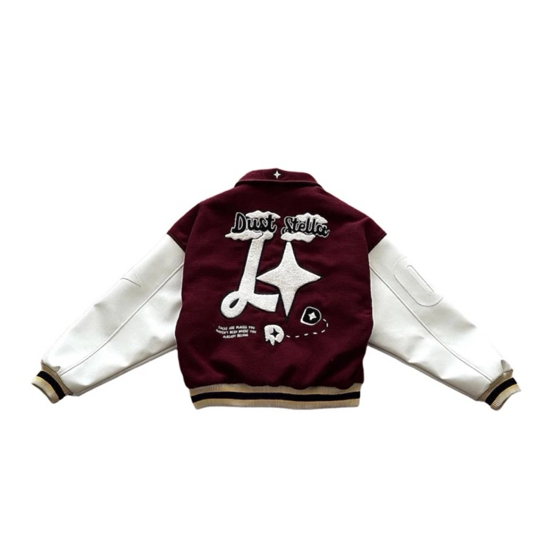 Dust la stella Varsity Maroon Jacket