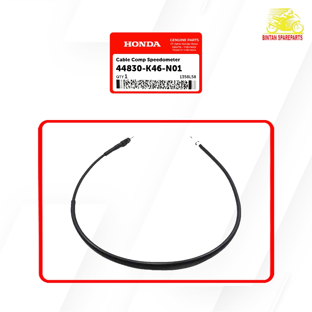 Cable Comp Speedometer 44830 K46 N01