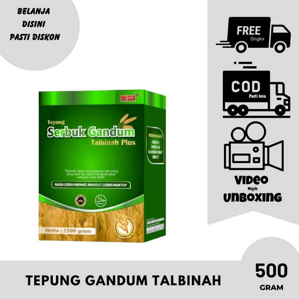 

Talbinah Tepung Gandum Plus Mecca Mengatasi Masalah Lambung/Maag Kronis Mual Lambung Perih 500 Gram