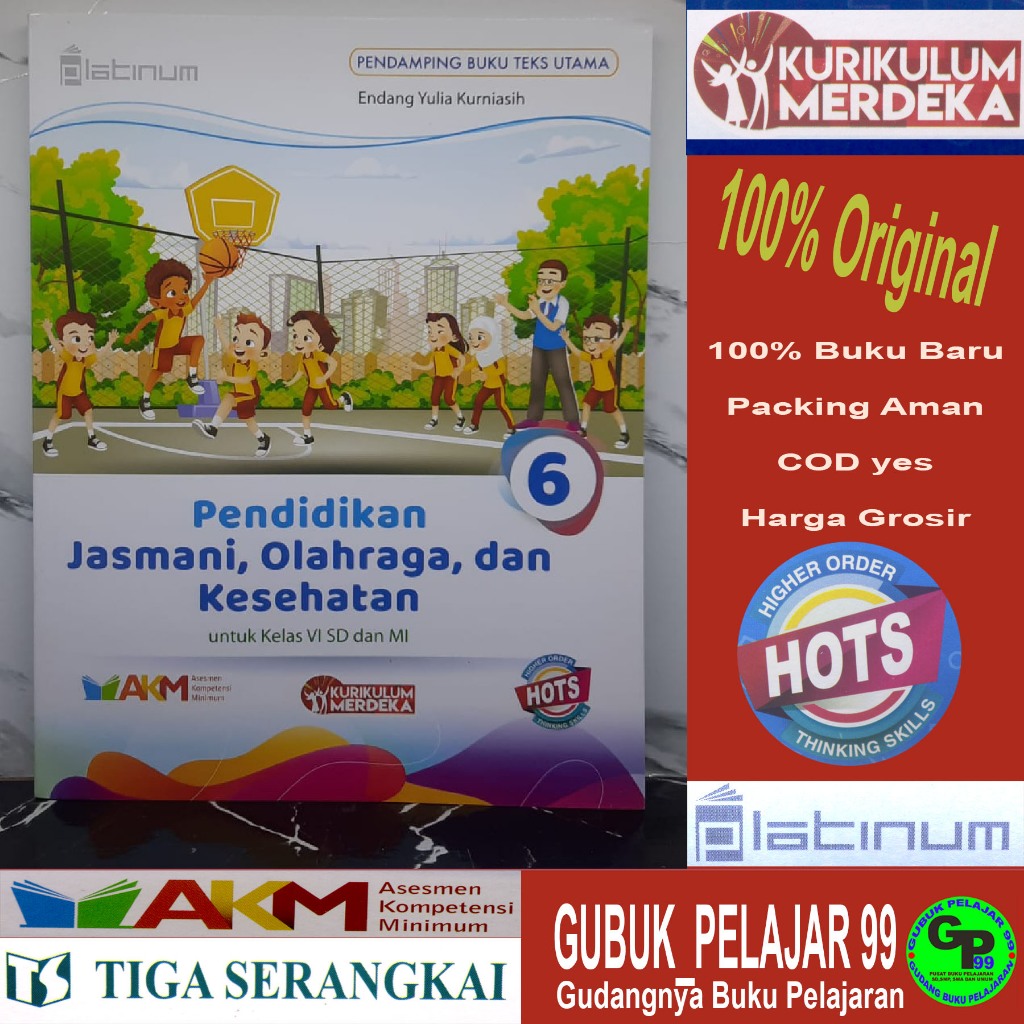 Pendidikan Jasmani, Olahraga, dan Kesehatan (PJOK) Kelas 6 SD/MI Kurikulum Merdeka Platinum PT Tiga 