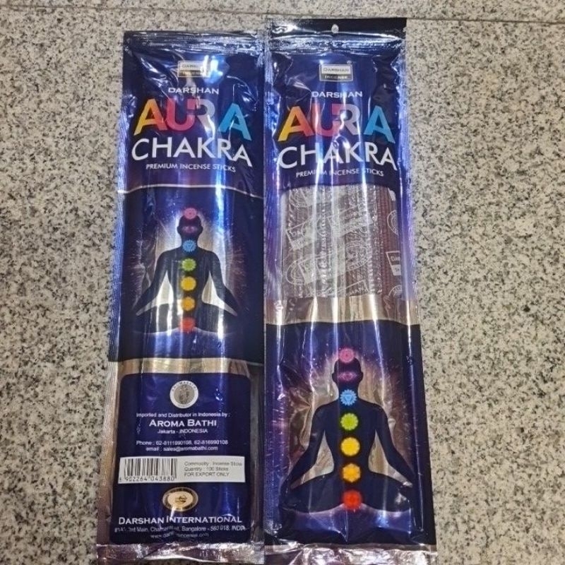 Ready Premium Incense Dupa/ Hio Bukhur India Darshan Aura MANTRA dan Aura CAKRA 39cm isi 100