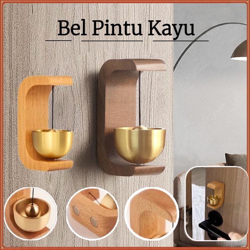 HJK Bel Pintu Kayu/ Bel Lonceng Pintu Rumah /Lonceng Pintu Kuningan/ Bel Pintu Kenari/Bel Pintu