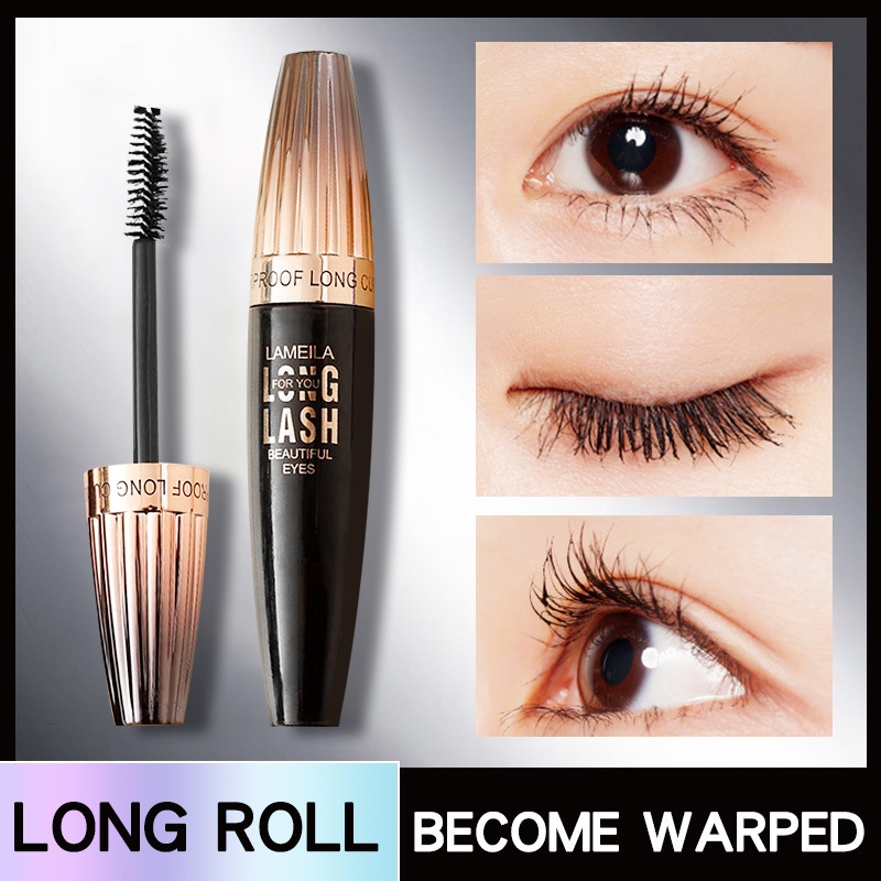[JO] Maskara 4D Silk Fiber Waterproof Eyelash Mascara Waterproof Maskara Pemanjang Bulu Mata Alami/ 