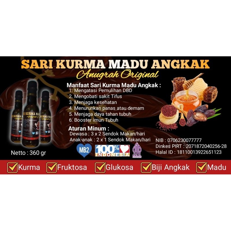 

SARI KURMA MADU ANGKAK