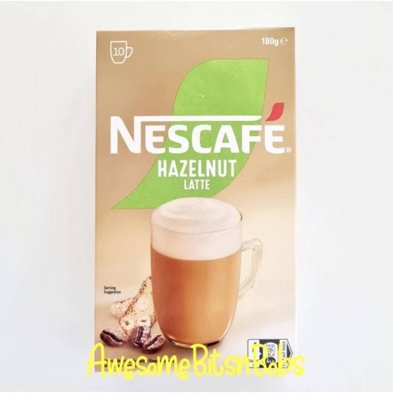 

Nescafe Australia Hazelnut Latte Coffee 10 Sachets