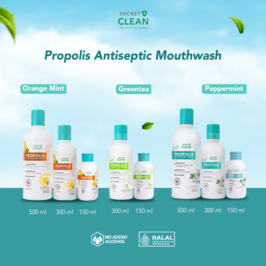 Secret Clean Propolis Antiseptic Mouthwash
