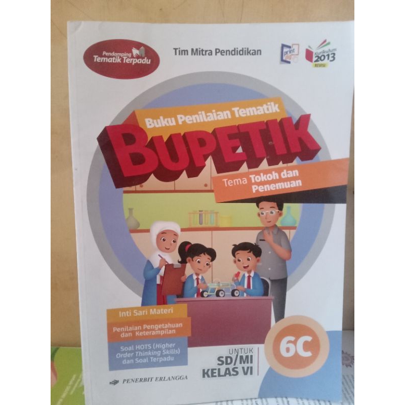 bupetik 6c kelas 6 sd erlangga kurikulum 2013 revisi