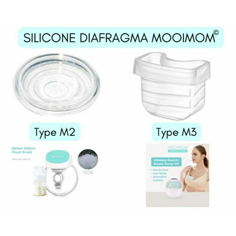 Mooimom Silikon Diafragma Breastpump M2 Dan M3 Jundw