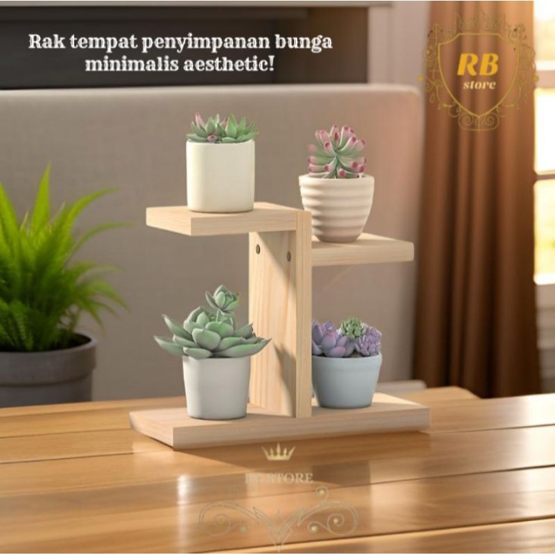 Rak bunga susun unik Rak hiasan bunga tempat bunga Rak kayu Rak bunga anggrek bunga kaktus dll