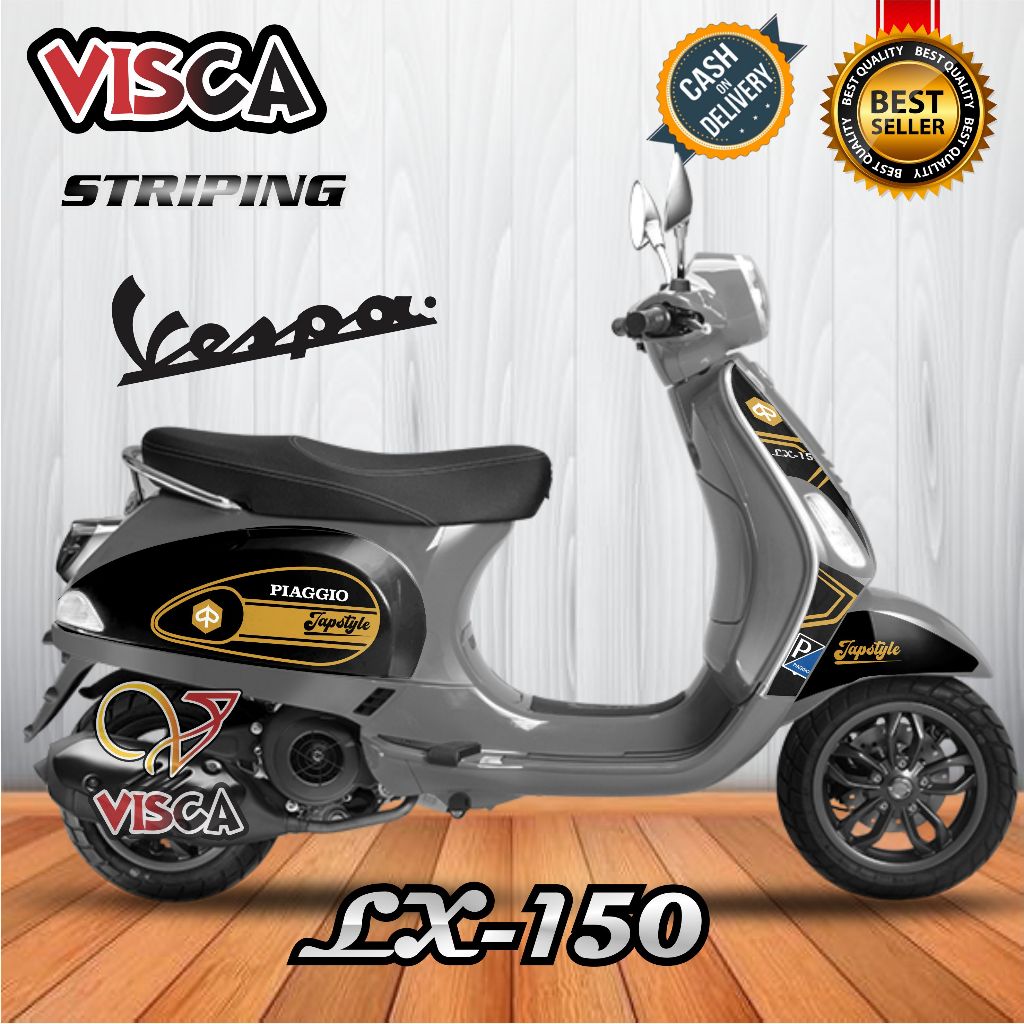 Stiker Striping Vespa Matic - Stripig Vespa LX-150 Variasi JAPSTYLE