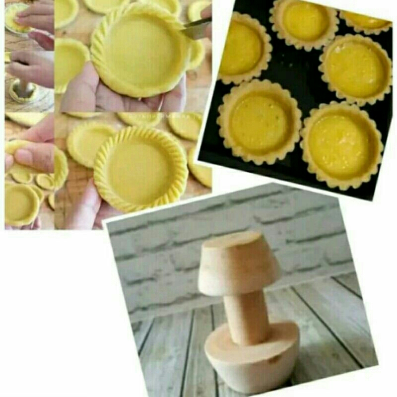 KAYU PENEKAN CETAKAN KUE PIE/PIE PUNCHER
