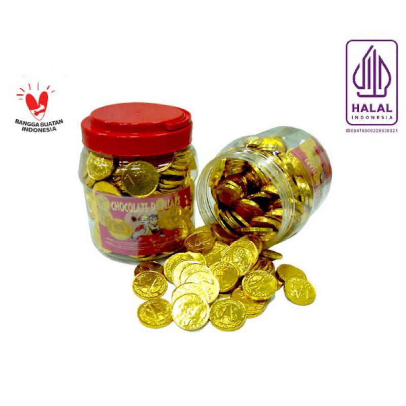

Chocolate Dollars Toples Isi 200 Coin