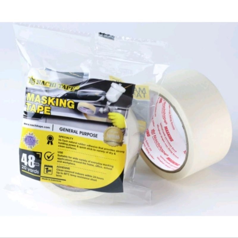 

Paling Murah !!! Masking Tape 48mm X 20 Yard Nachi Original