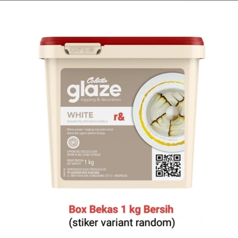 

BOX KOTAK BEKAS SECOND 1 KG COLLATA GLAZE BERSIH