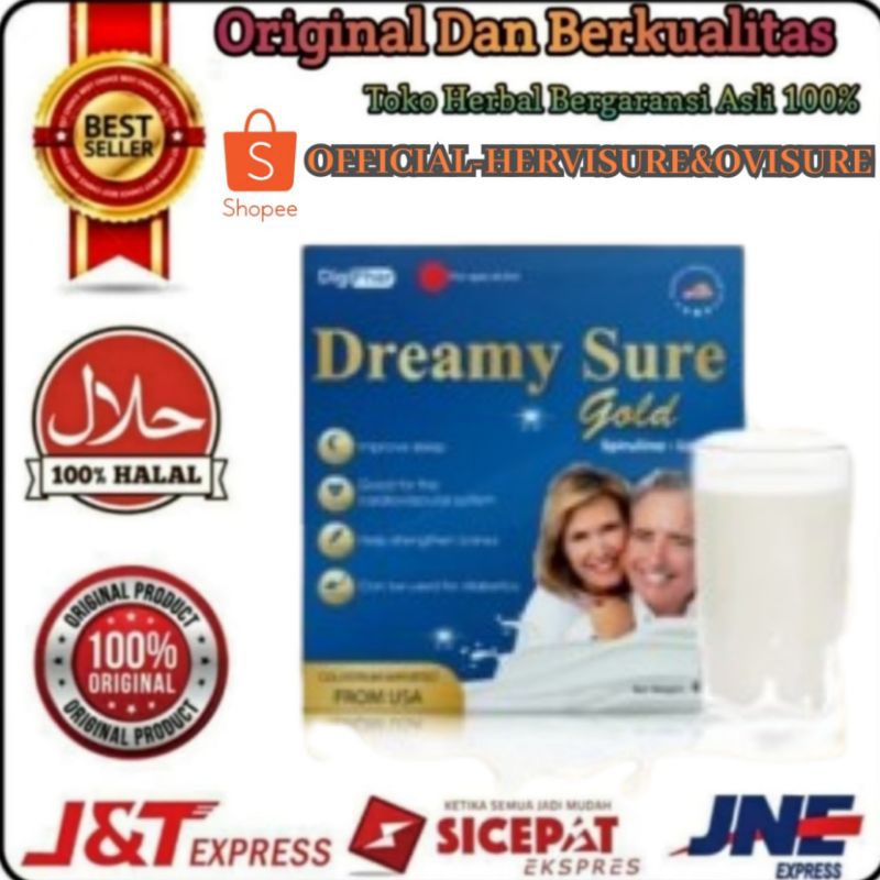 

Dreamy Sure Gold Asli Susu Atasi Insomnia, Susah Tidur, Kurang Tidur