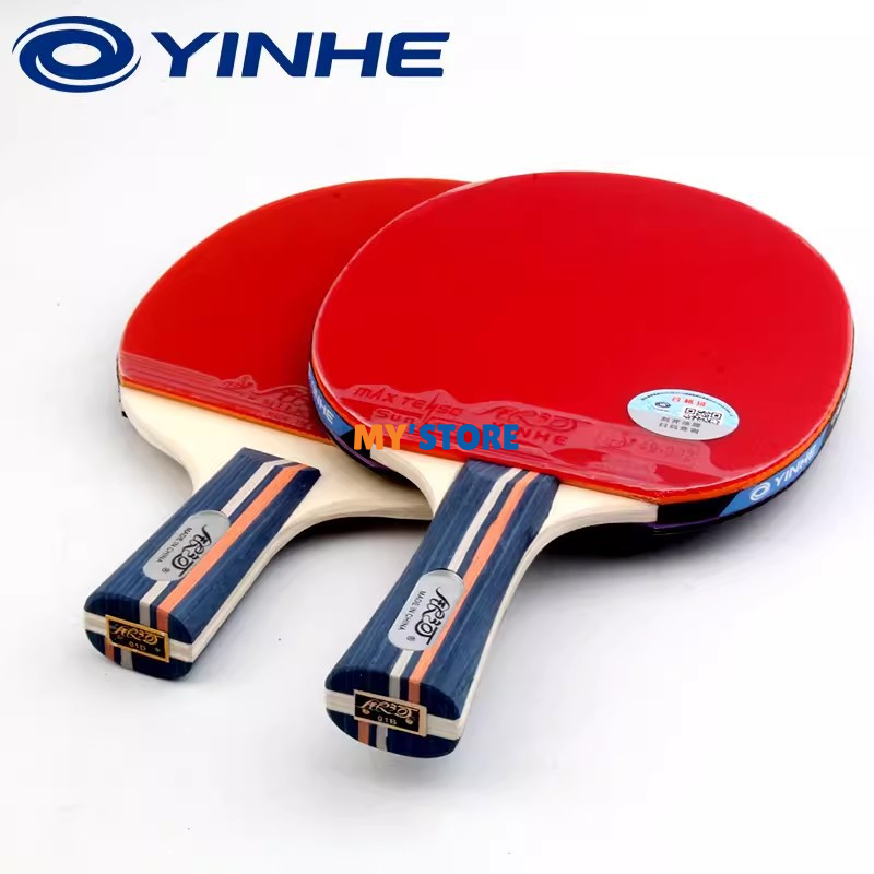 Promo Yinhe 01B 01D Kayu Bet Pingpong Tenis Meja Yinhe Bat Pingpong Set 01B 01D Short Handle Long